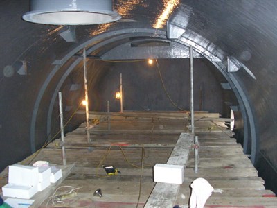 第二层涂层施工完成