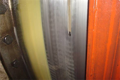 清洁后的损坏区域